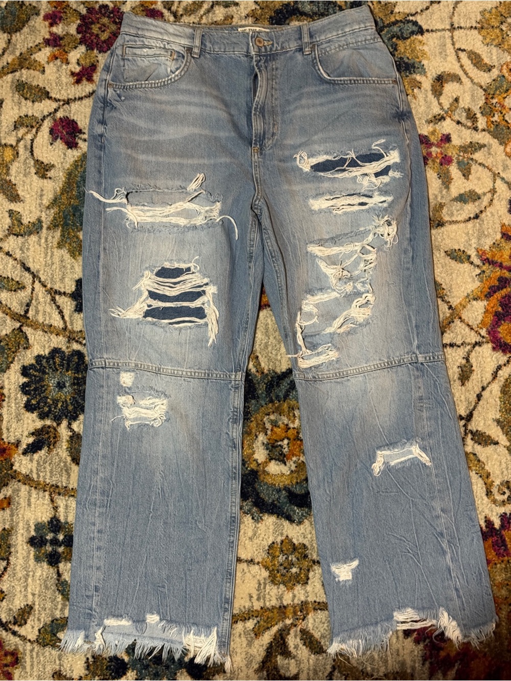 Free People CRVY lesson learn straight leg jean